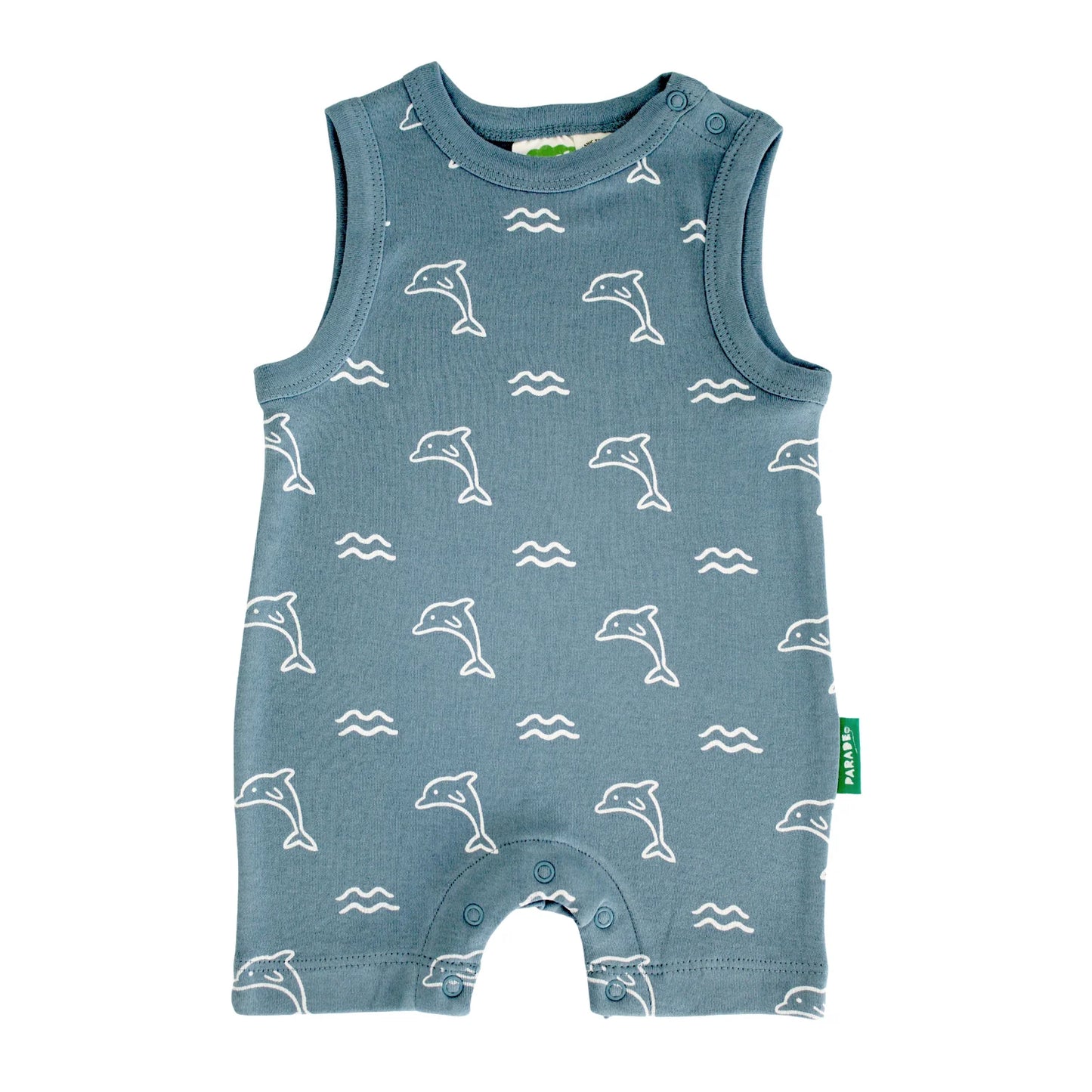 Dolphins - Parade - Organic Tank Romper
