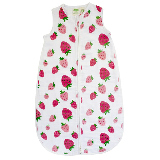 Parade Organics Muslin Sleep Sac 0.5 TOG - Strawberry