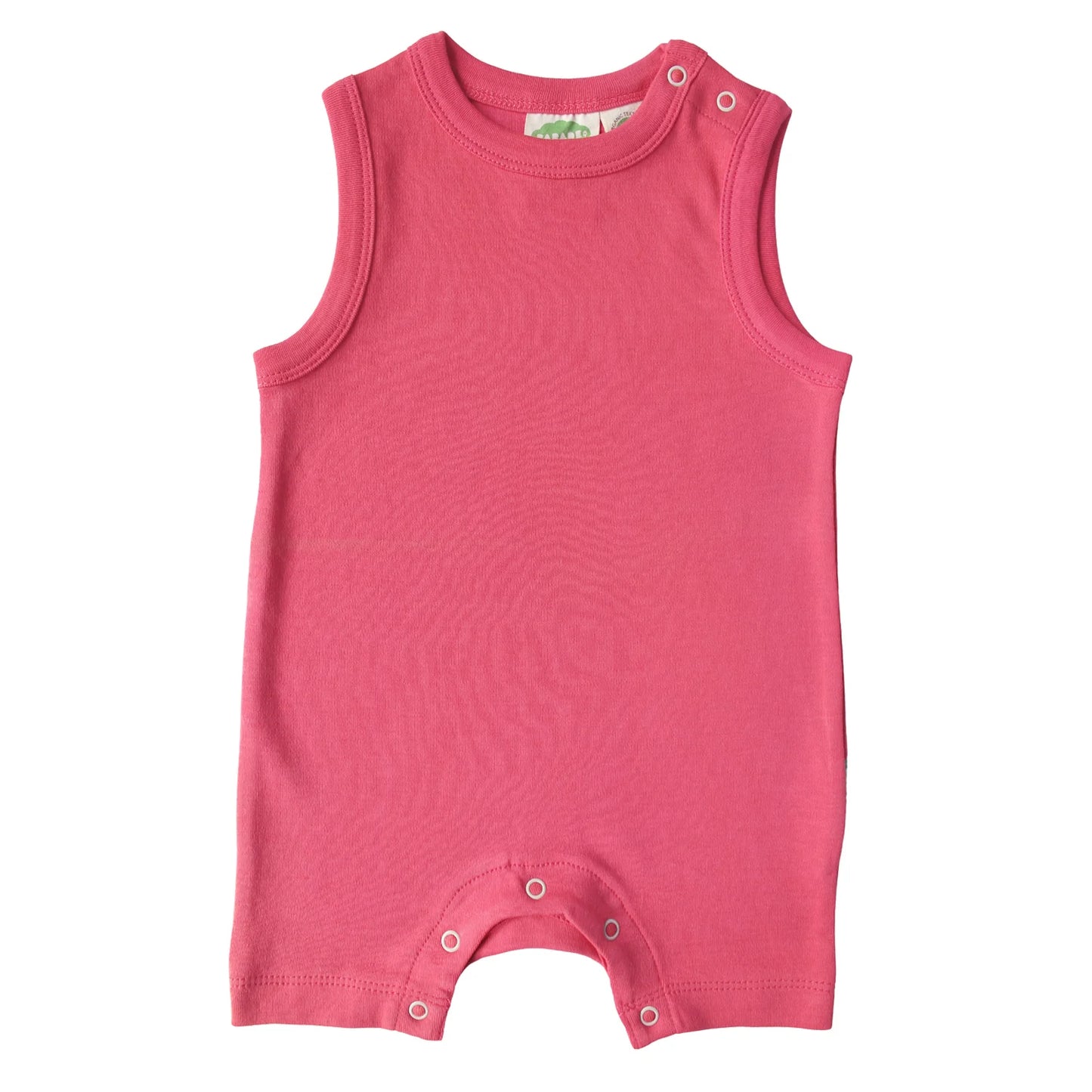 Hot Pink - Parade - Organic Tank Romper