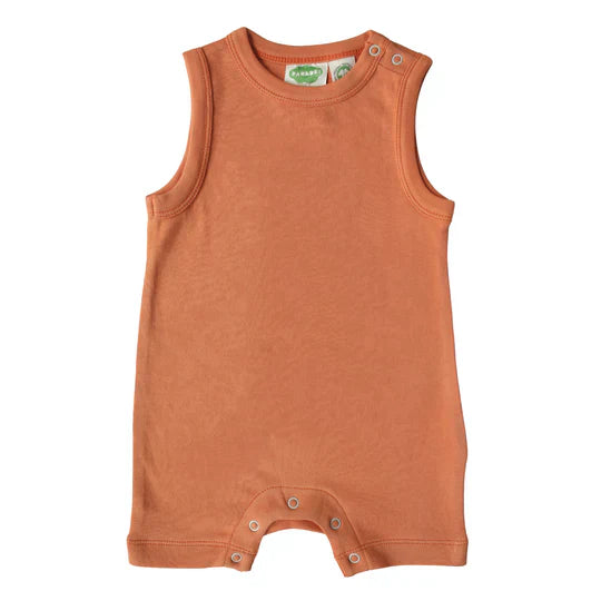 🧡 Mandarin - Parade Organics - Tank Romper