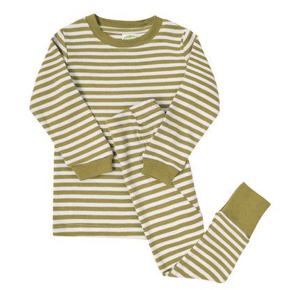 Parade 2pc Stripe Pajamas - Olive