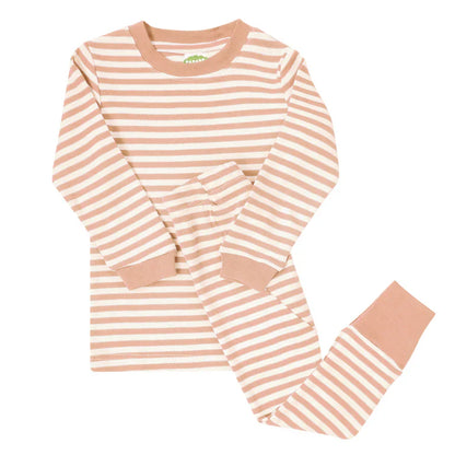 Parade 2pc Stripe Pajamas - Dusty Pink