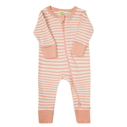 Parade Stripe Sleeper - Dusty Pink