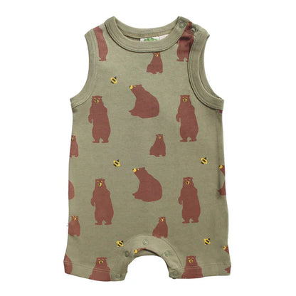 Parade Organics - Bears - Organic Tank Romper