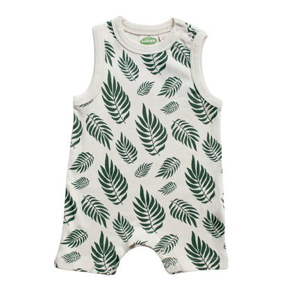 Parade Organics - Palm Leaves - Organic Tank Romper