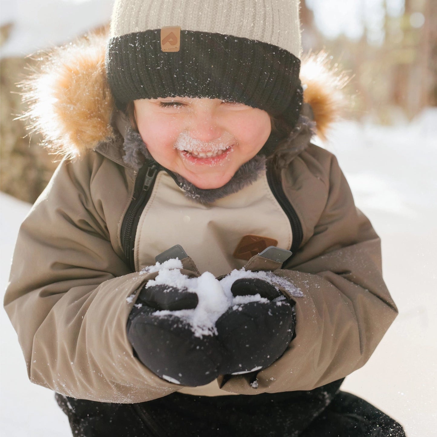 Perlimpinpin - Winter Mitts - Black