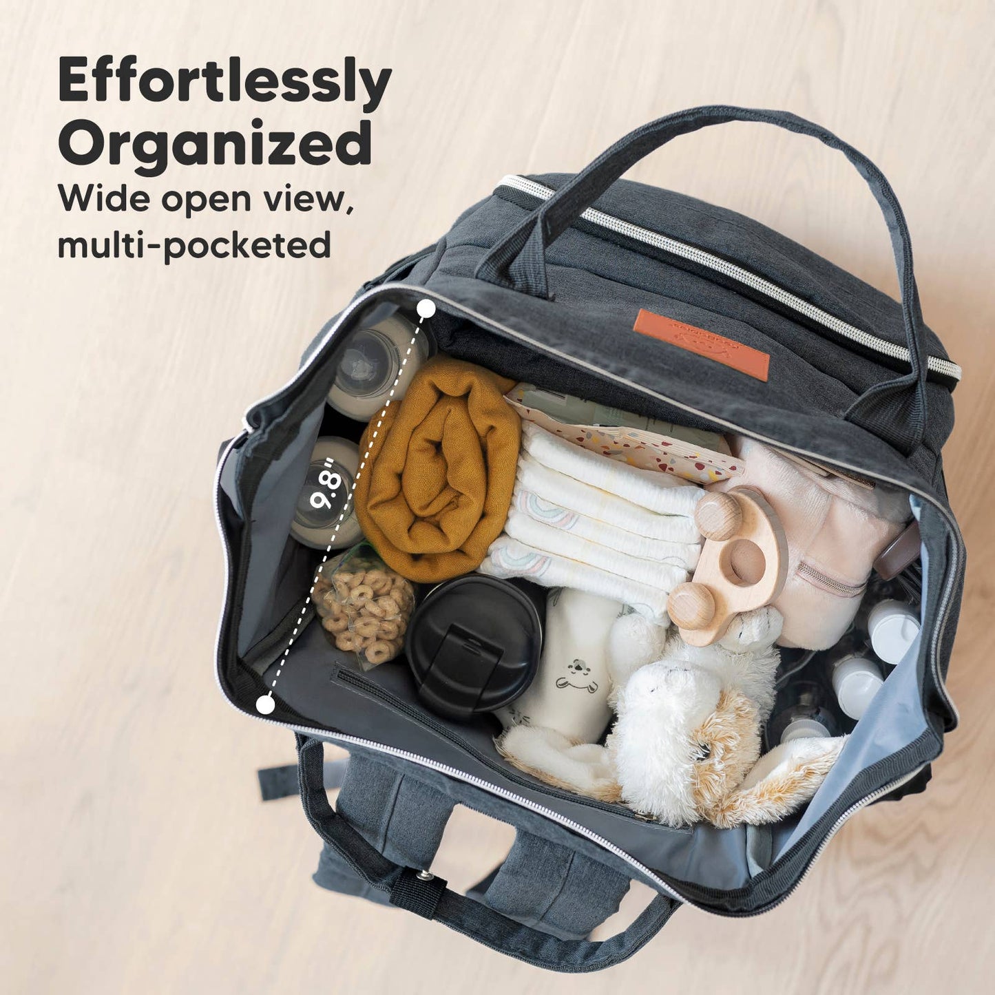 Original Diaper Bag Backpack, Baby Bags with Changing Pad: Mystic Gray