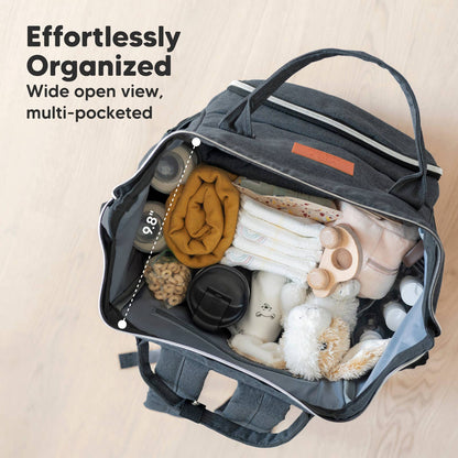 Original Diaper Bag Backpack, Baby Bags with Changing Pad: Mystic Gray