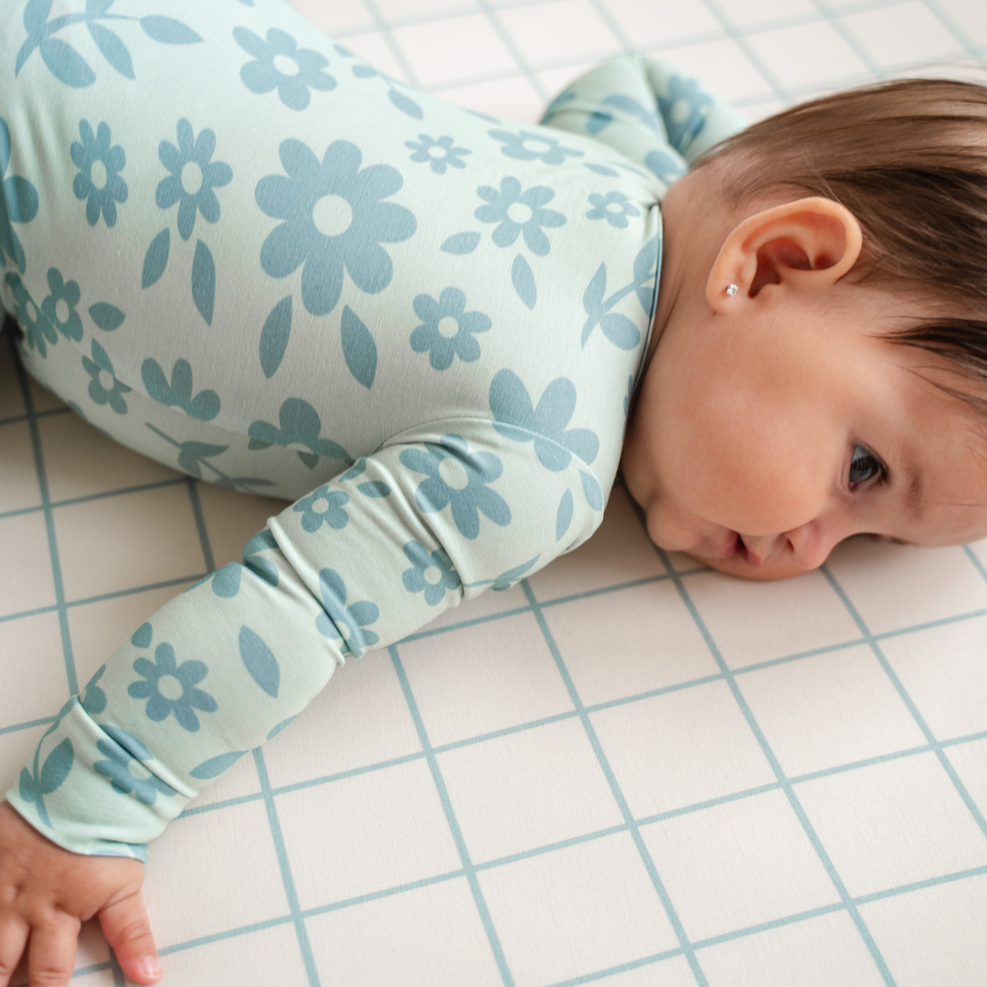 Pip + Phee - Bamboo Footless Sleepers | LE Prints: Dainty-floral / 3T