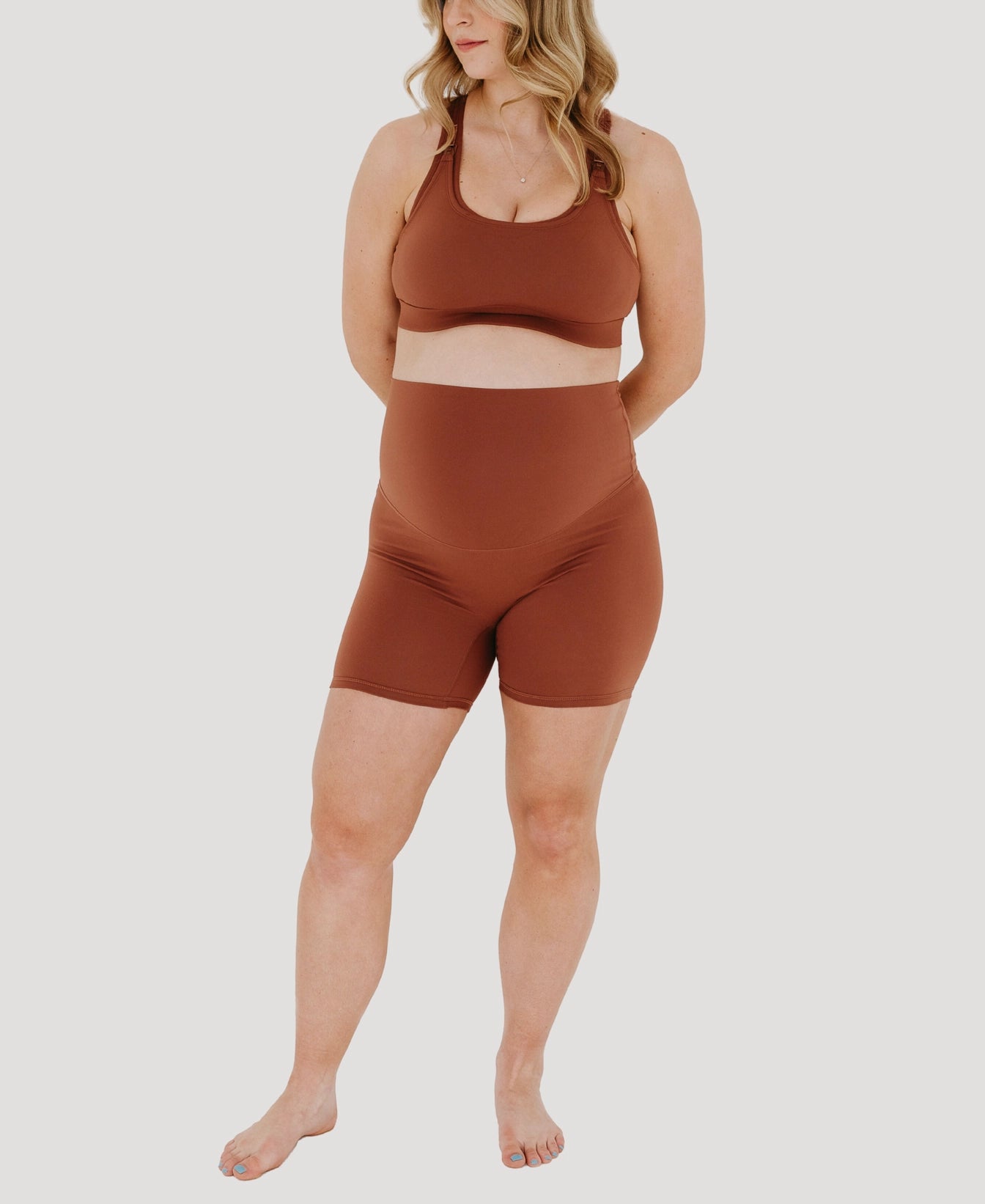 AXK Maternity - Biker Shorts - Brown