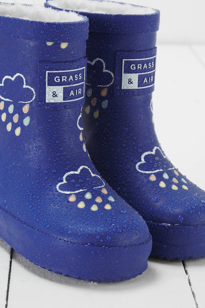 Grass & Air - Colour Changing Rain Boots (Wellies) - Inky Blue