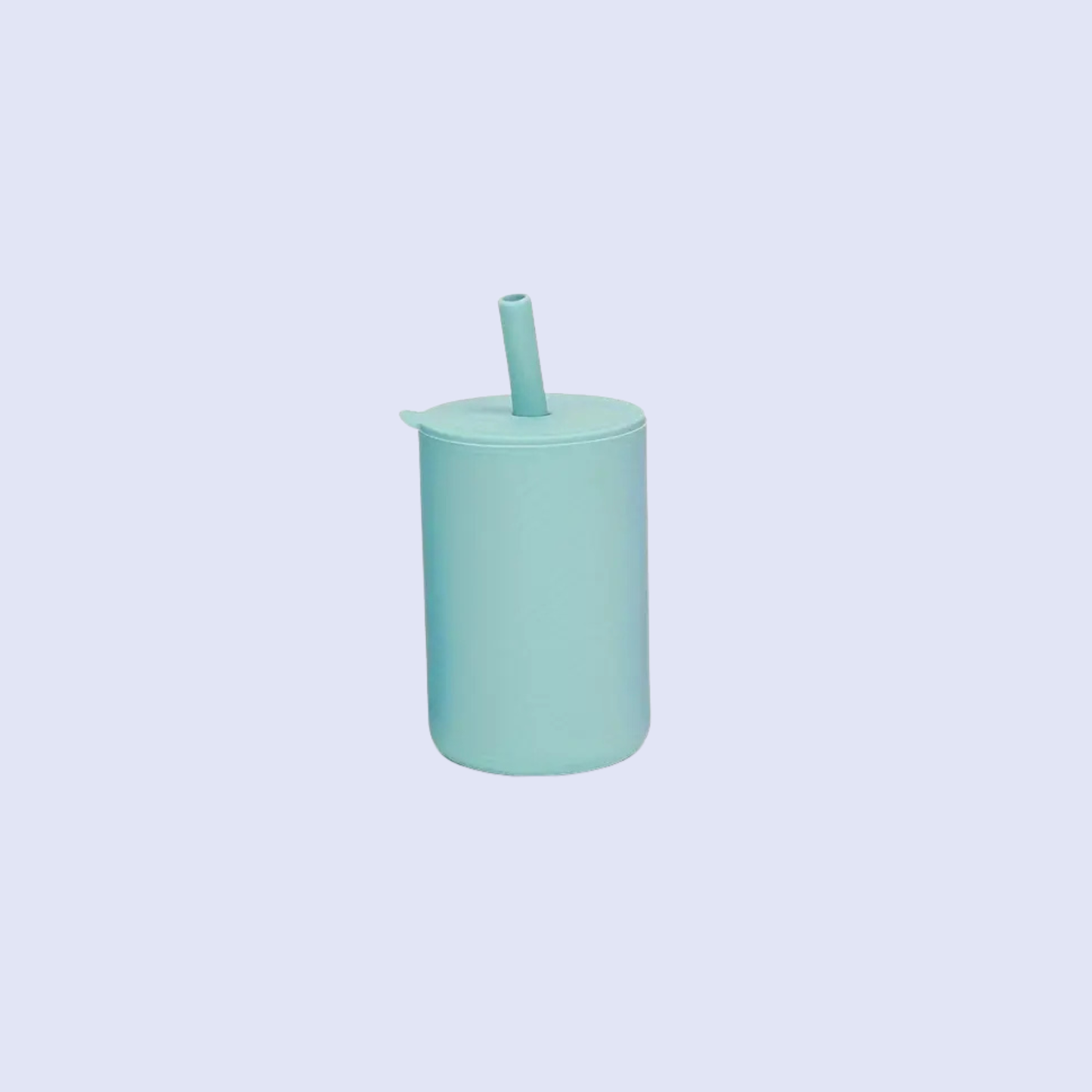 Milk Addict - Milk Addict Silicone Cup And Straw Set: Dusty Rose