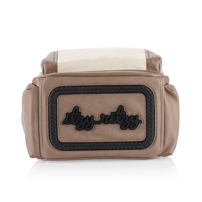 Itzy Ritzy - Vanilla Latte Boss Plus Backpack Diaper Bag