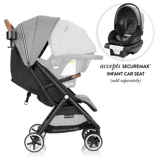 How to fold clearance evenflo travel system stroller