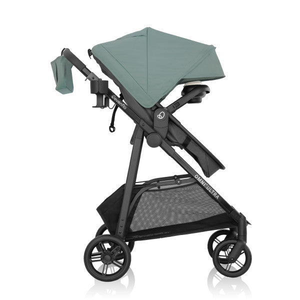 Evenflo Omni Ultra Travel System with Revolve180 LiteMax NXT Rotational Infant Car Seat - Pacific Green