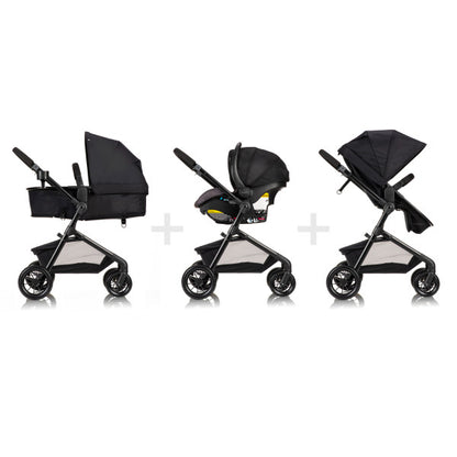 Evenflo Pivot Modular Travel System with LiteMax Infant Car Seat - Casual Gray