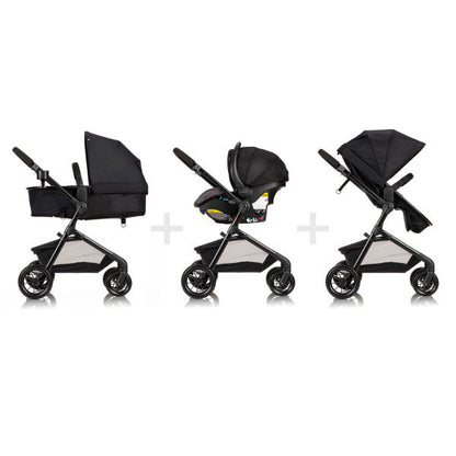 Evenflo Pivot Modular Travel System with LiteMax Infant Car Seat - Casual Gray