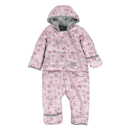 Perlimpinpin - CAR SEAT SAFE - One Piece Baby Snowsuit - Floral