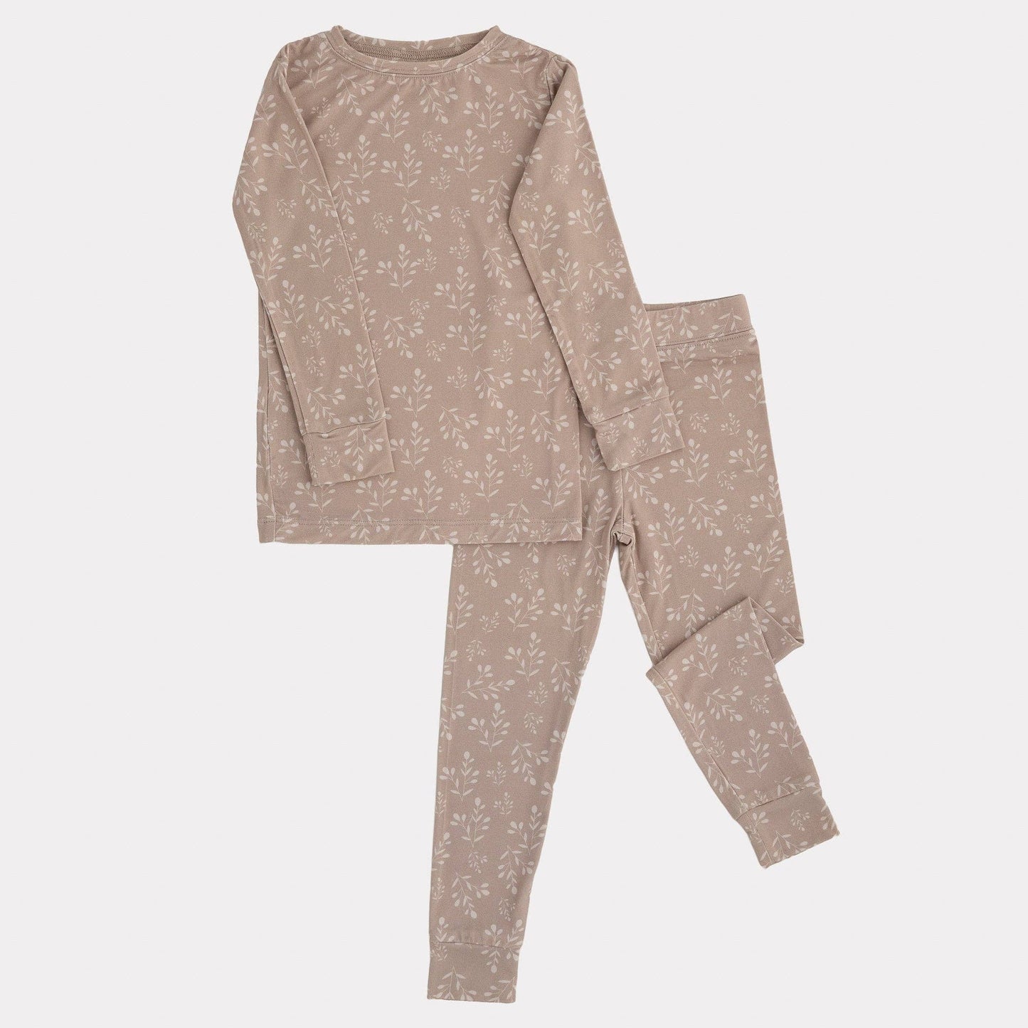 Pip + Phee - 2 Piece Bamboo Sets | LE Prints #4: Teal-smiley / 2T / Long Sleeves/Long Pants