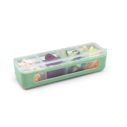 Melii - 4 Compartment Snackle Box - Mint