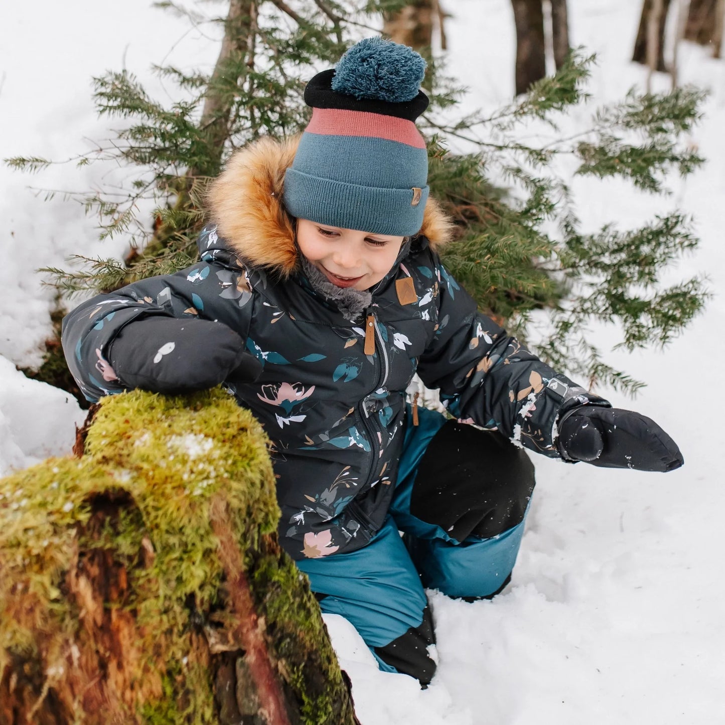 Perlimpinpin - Two Piece Kid Snowsuit - Nature