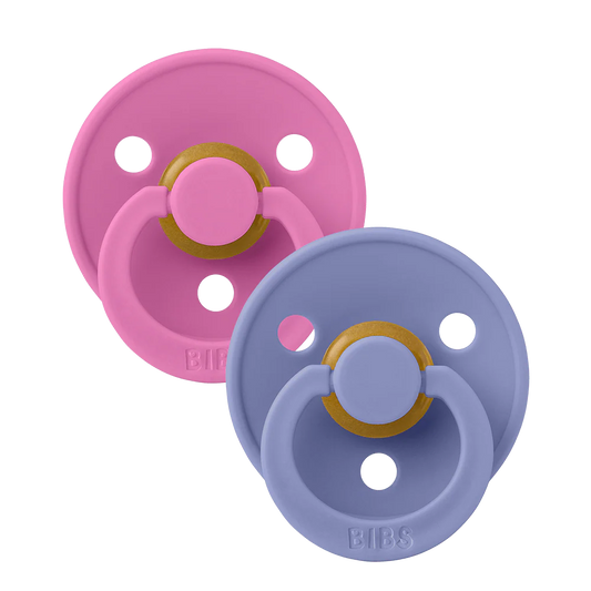 BIBS - Latex Pacifier 2 Pack -  Bubblegum + Peri