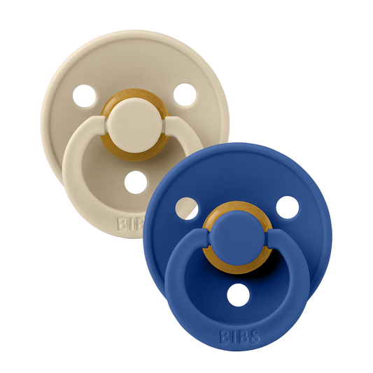 BIBS - Latex Pacifier 2 Pack - Vanilla + Cornflower