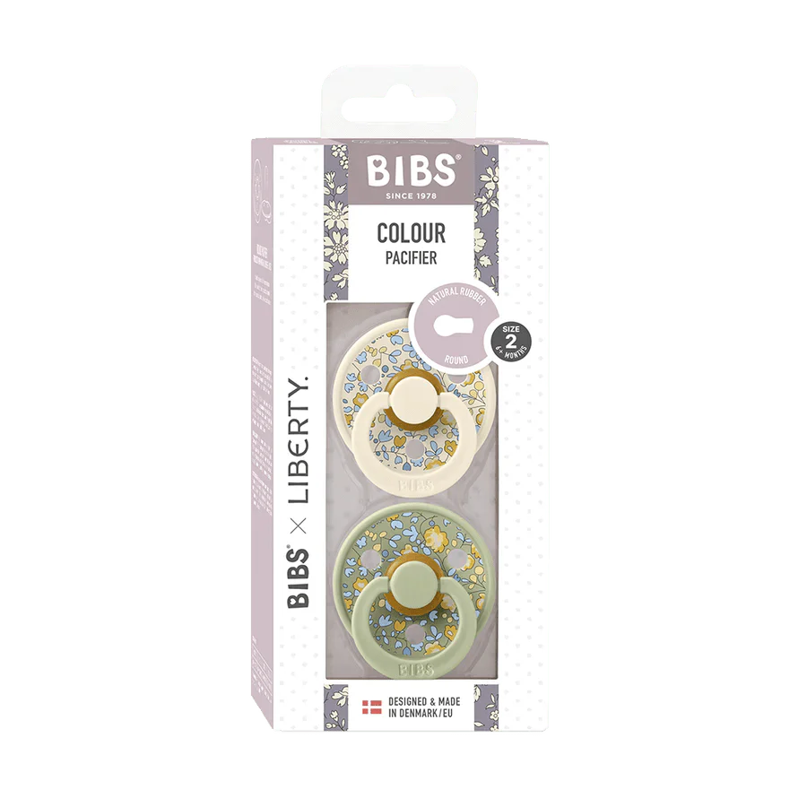 BIBS x Liberty - Pacifier Original Latex 2 PK - Eloise Sage Mix