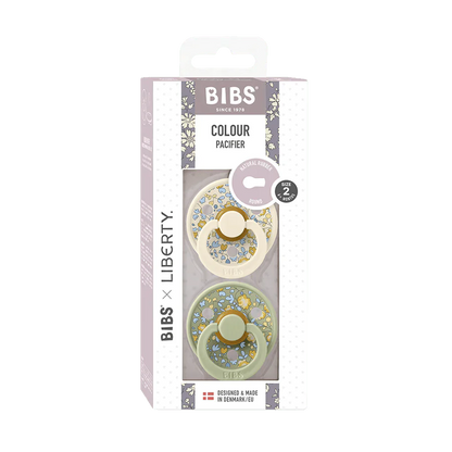 BIBS x Liberty - Pacifier Original Latex 2 PK - Eloise Sage Mix