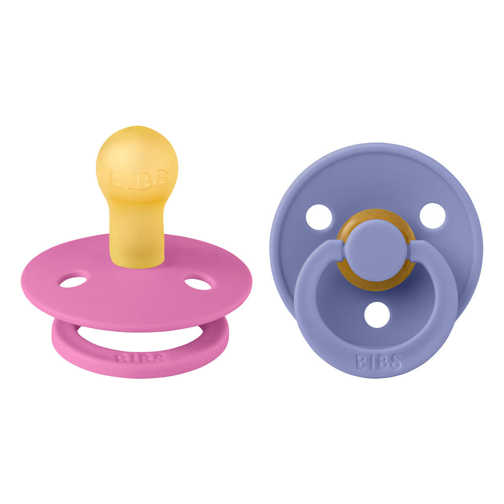 BIBS - Latex Pacifier 2 Pack -  Bubblegum + Peri