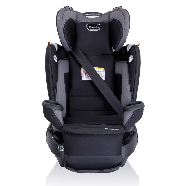*FLOOR MODEL IN STORE* Evenflo Revolve360 Extend All-in-One Rotational Car Seat with Quick Clean Cover **REVERE GRAY**