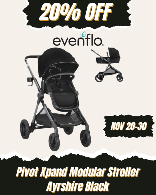 EVENFLO Pivot Xpand Modular Stroller (Ayrshire Black)