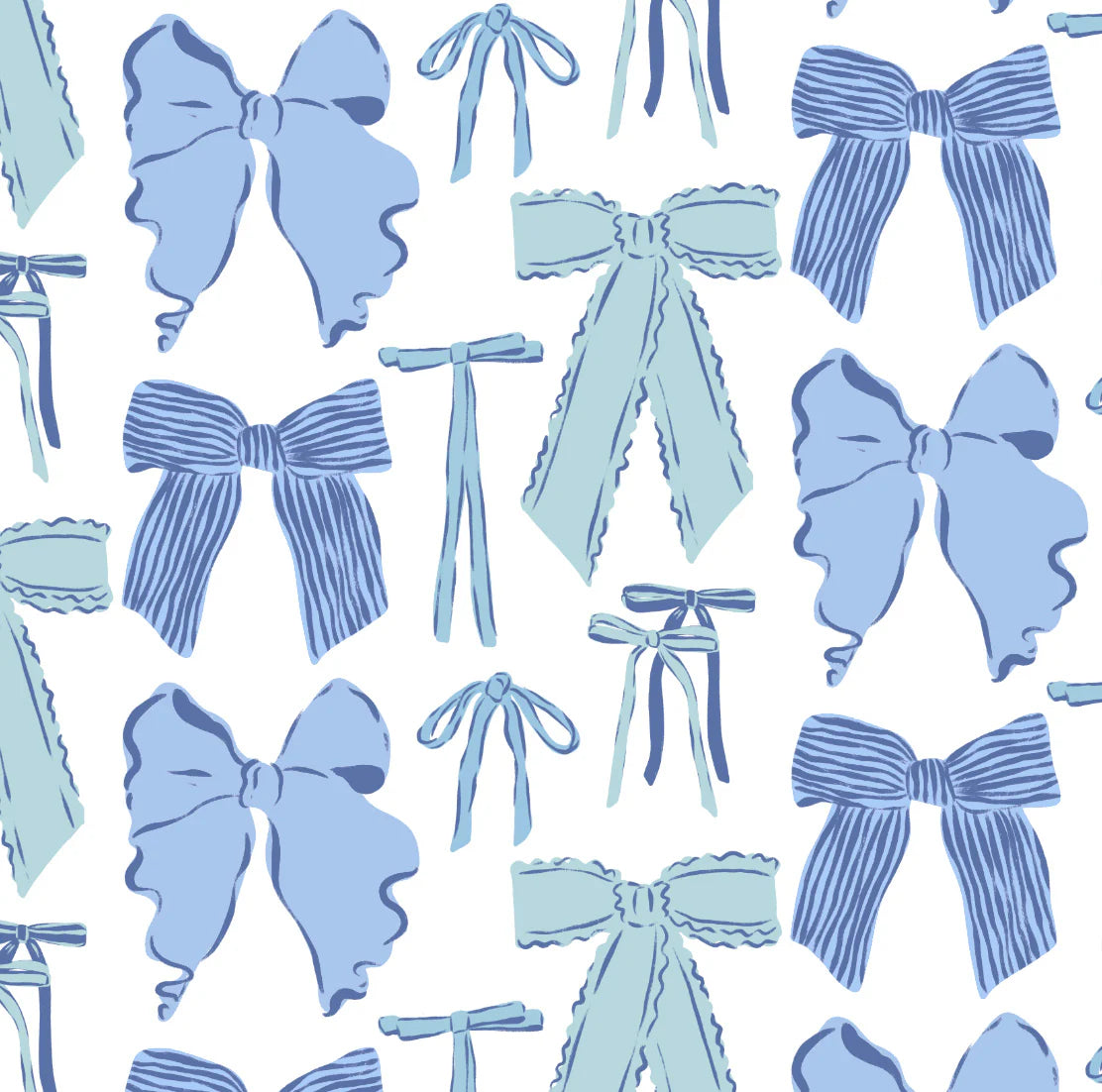 Devon Lang - Bria Bralette - Blue Bows