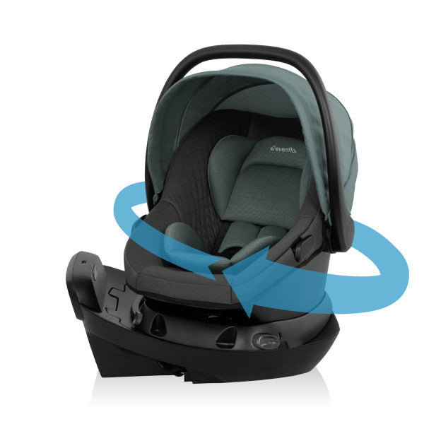 Evenflo Omni Ultra Travel System with Revolve180 LiteMax NXT Rotational Infant Car Seat - Pacific Green
