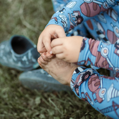 Pip + Phee - 2 Piece Bamboo Sets | LE Prints #4: Multi-check / 18-24M / Long Sleeves/Long Pants