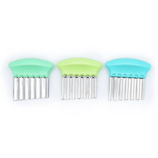Melii - Crinkle Cutters - Mint + Blue + Green