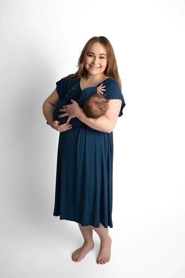 Three Little Tots - Maternity Mommy Labor and Delivery/ Nursing Gown