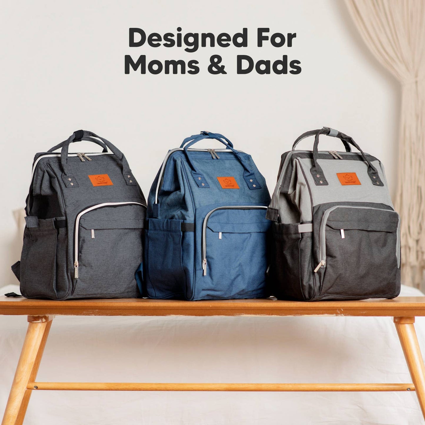 Original Diaper Bag Backpack, Baby Bags with Changing Pad: Mystic Gray