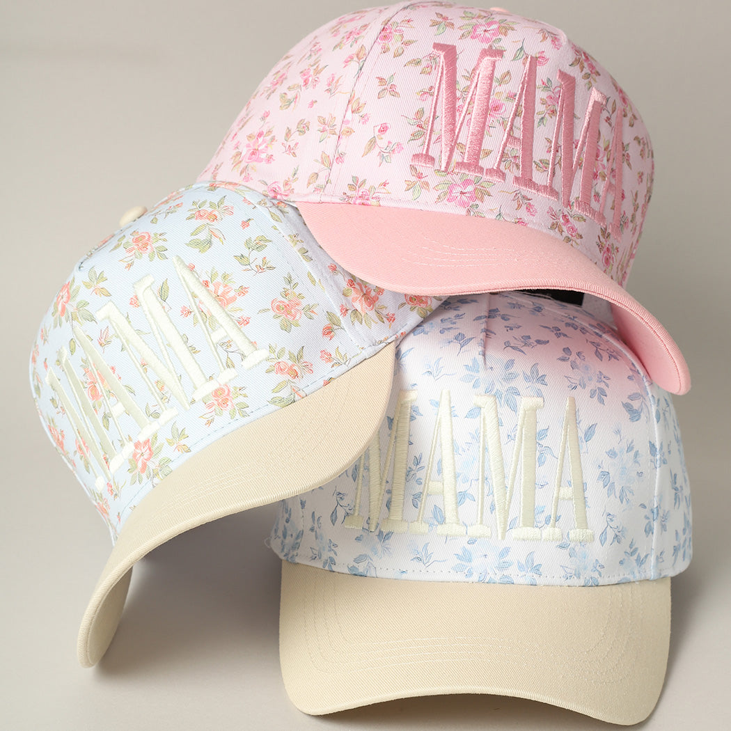 Mama Hat - Floral Embroidery