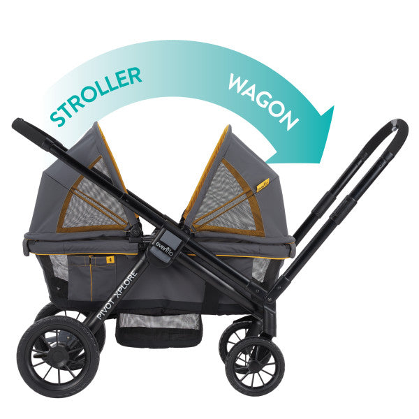 Evenflo - Pivot Xplore All-Terrain Stroller Wagon (Adventurer Gray)