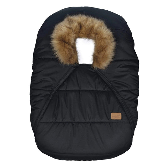 Perlimpinpin - Winter Elastic-Fitted Car Seat Cover - Black