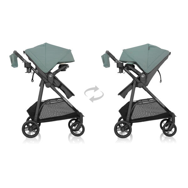 Evenflo Omni Ultra Travel System with Revolve180 LiteMax NXT Rotational Infant Car Seat - Pacific Green