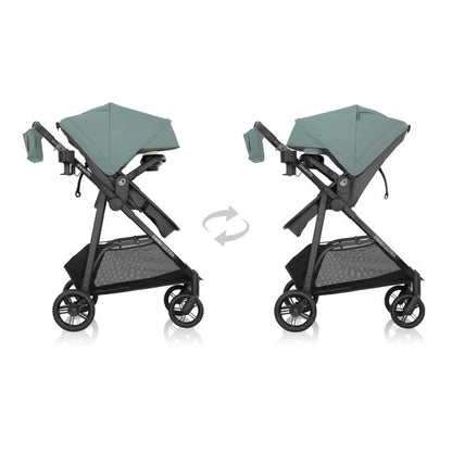 Evenflo Omni Ultra Travel System with Revolve180 LiteMax NXT Rotational Infant Car Seat - Pacific Green