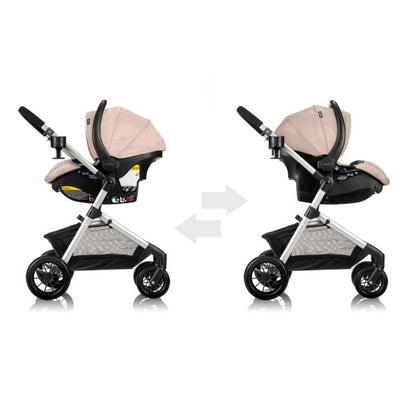 Evenflo Pivot Modular Travel System With SafeMax Car Seat - Sandstone Beige