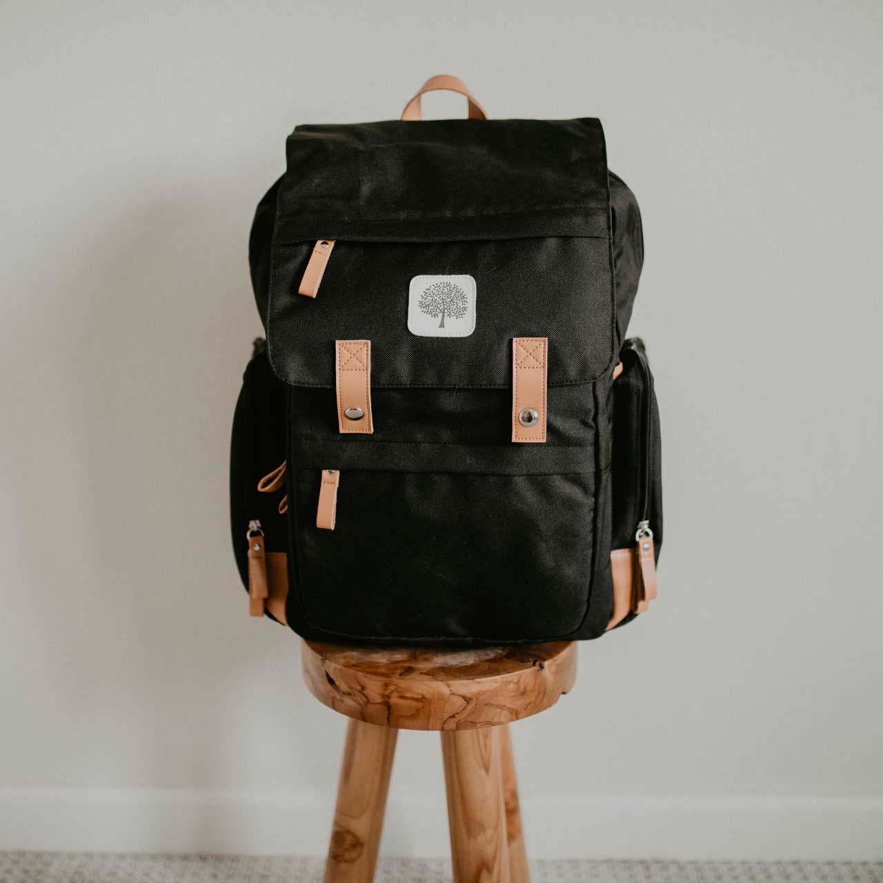 Birch Bag - Diaper Backpack in Black