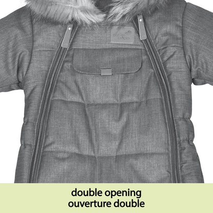 Perlimpinpin - One Piece Toddler Snowsuit - Taupe