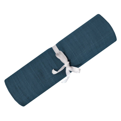 Perlimpinpin - Cotton muslin swaddle - Navy Blue