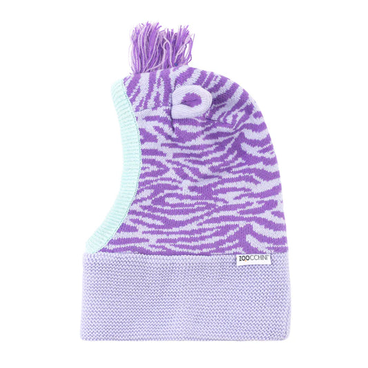 Purple Zebra - Zoochini - Balaclava