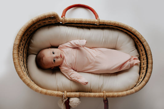 Three Little Tots - Knotted Newborn Gown - Heavenly Pink