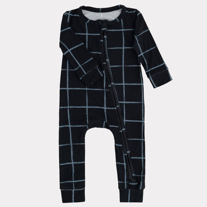 Pip + Phee - Bamboo Footless Sleepers | LE Prints #2: Teal-smiley / 3T